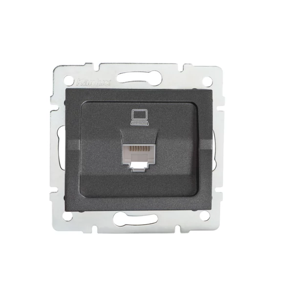 Szimpla számítógép-csatlakozó (2x RJ45Cat 5e Jack) LOGI